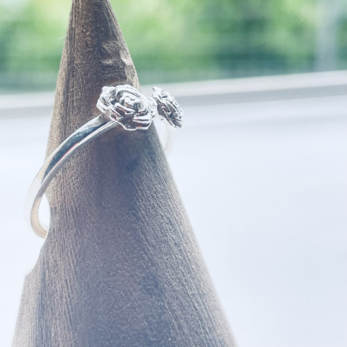 シルバー925 バラモチーフリング 【サイズ変更可】 指輪・リング