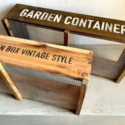 木製ガーデンボックスM　プランター　鉢カバー　木箱　ガーデニング　観葉植物　収納 13枚目の画像