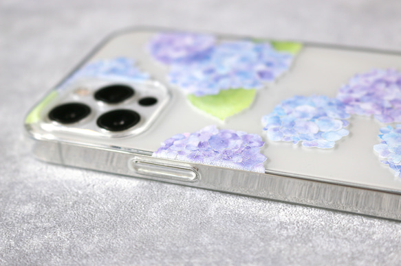 繡球花透明智慧型手機保護殼 [軟型] iPhone / Android 第10張的照片