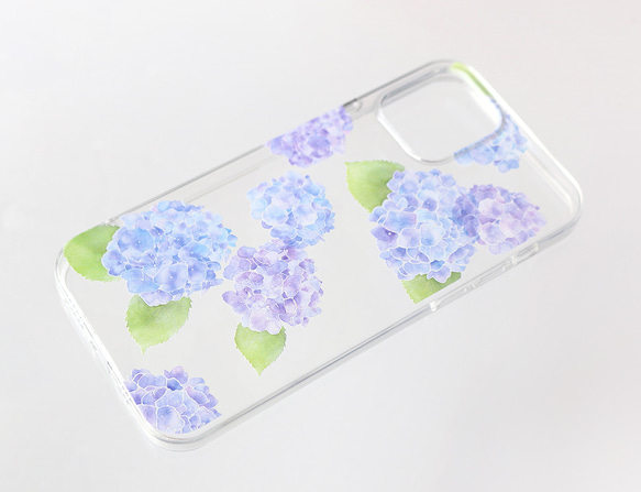 繡球花透明智慧型手機保護殼 [軟型] iPhone / Android 第6張的照片