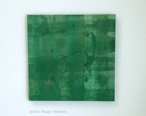 Green【原画S4】 絵画 Happy Elephant 通販 14129683｜Creema(クリーマ)