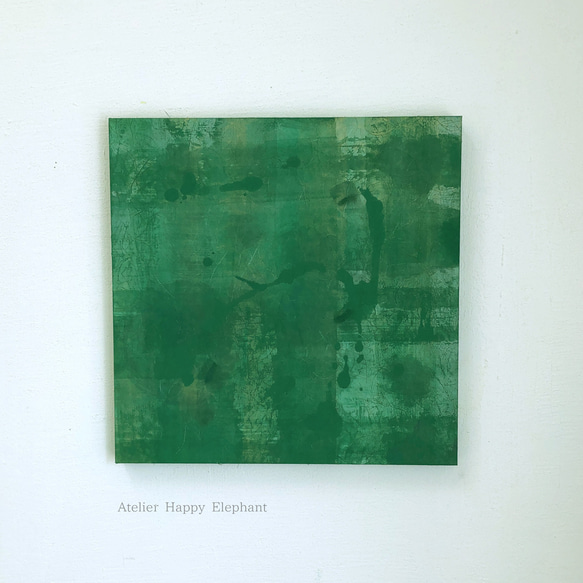 Green【原画S4】 絵画 Happy Elephant 通販 14129683｜Creema(クリーマ)