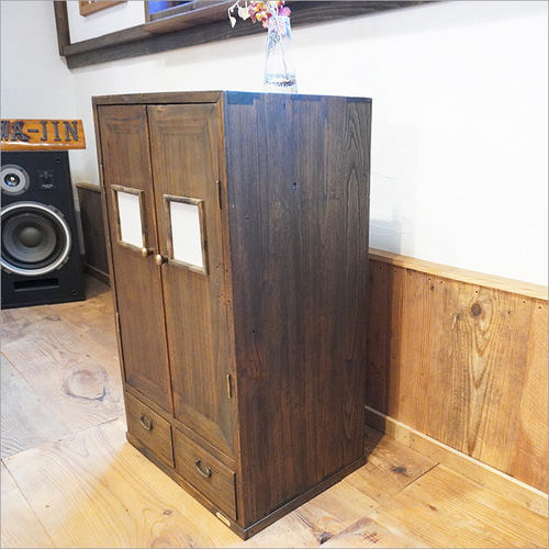 昭和レトロ 扉付き 収納棚 アンティーク 和風 飾り棚 食器棚 和