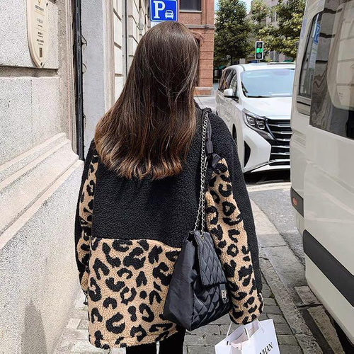 人気爆発☆】 コーデ ボアジャケット アニマル 豹柄 アウター