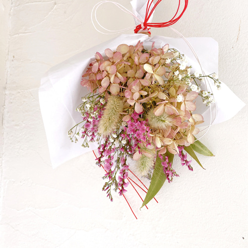 ドライフラワー 紫陽花守り 花守り スワッグ スワッグ Ayakaiflower