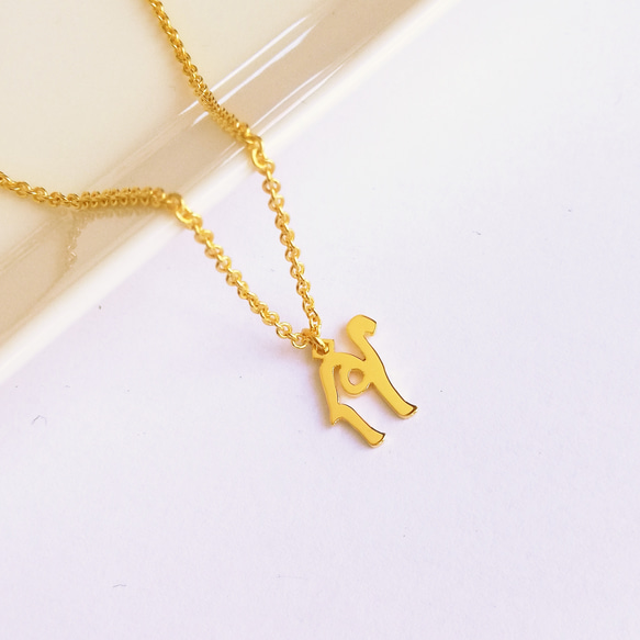 ラクダモチーフ ネックレス ゴールド