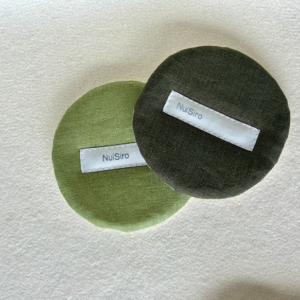 和のいろリネンで暮らしに彩り【ふんわりコースター】色見本＊全10色 16枚目の画像