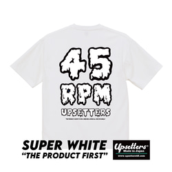 Tシャツ / オリジナル枚数限定  Upsetters®︎ /Super White"T-001" : 45RPM 1枚目の画像