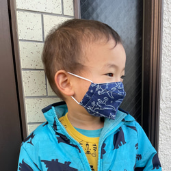 パンダがいっぱい　箱型大臣マスク　幼児サイズ　2枚セット 8枚目の画像