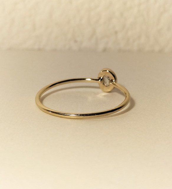 ◆一点物◆ ローズカット ダイヤモンド・gold ring・K10YG・ 6枚目の画像