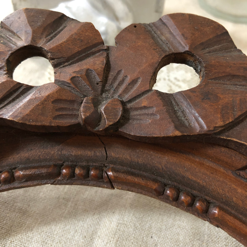 木製リボンの楕円額 フランス ビンテージ DIYパーツ FIG 通販 14132465