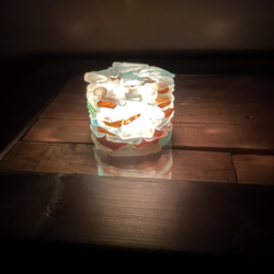人魚の涙　シーグラスで作るキャンドルホルダー 8枚目の画像