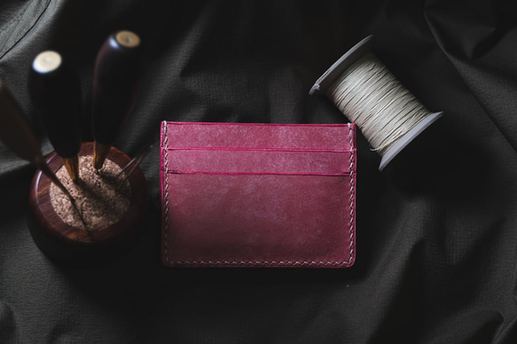 【受注生産】ヴィヴィド ５ポケットカードケース ピンク 2枚目の画像