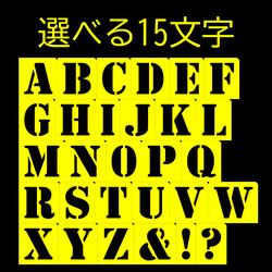 バラ売り！お好きな文字を15文字！！フォント①、文字高さ40mm