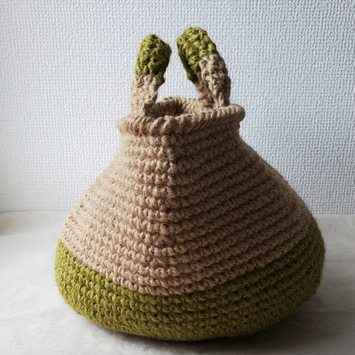 【受注製作】特大サイズの麻紐かご 受注製作】特大サイズの麻紐かご