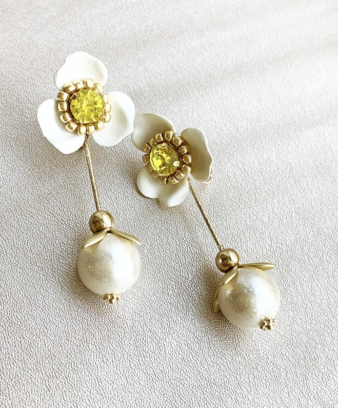 Pendule  フラワーパールイヤリング・ピアス