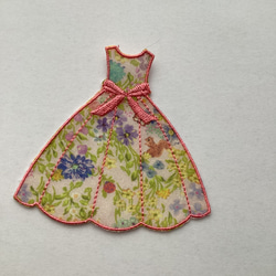 yukiemon生地ドレス刺繍アイロンワッペン1枚 3枚目の画像