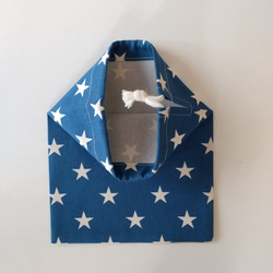 30×40 ランチョンマット 星柄 巾着袋 セット 給食 コップ袋 男の子 女の子 ブルー 4枚目の画像