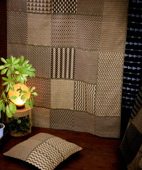 【お取り寄せ】クバ王国の織り物カーテン