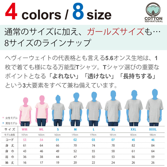 送料無料☆【Tシャツ3箇所プリント】デザインレッド 5.6oz Cotton:100% 5枚目の画像