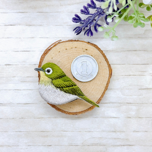 メジロ レジンヘアゴム 野鳥 メジロ レジンヘアゴム 野鳥