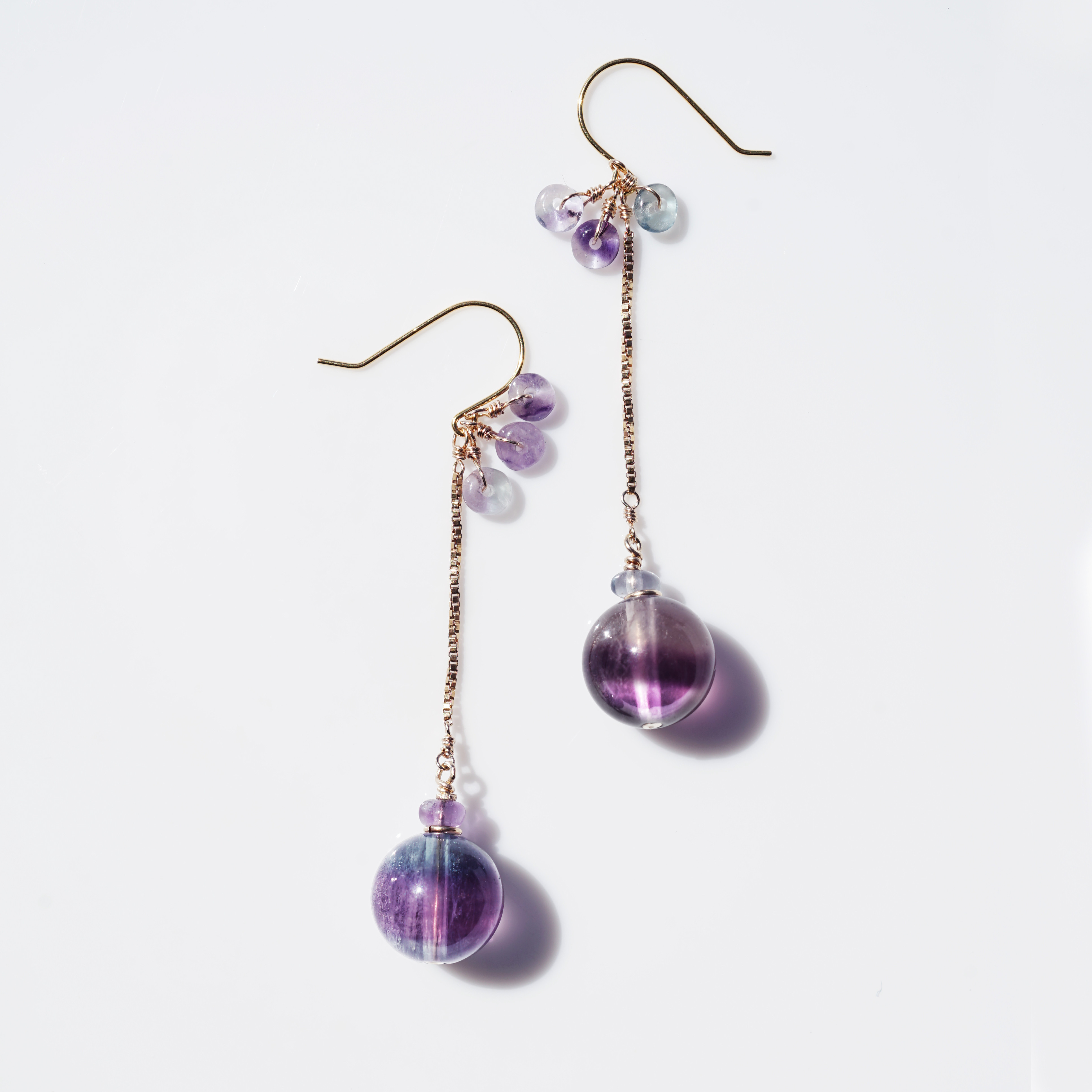 フローライトによる水風船のピアス・サージカルステンレス　～Yoyo