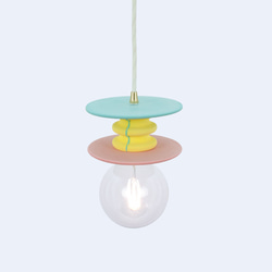 イエローグリーンピンクペンダントランプ Frutti Lamp LED電球有り 4枚目の画像