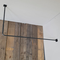 φ13㎜《900×450㎜》ハンガーバー ランドリーバー 室内物干し アイアン