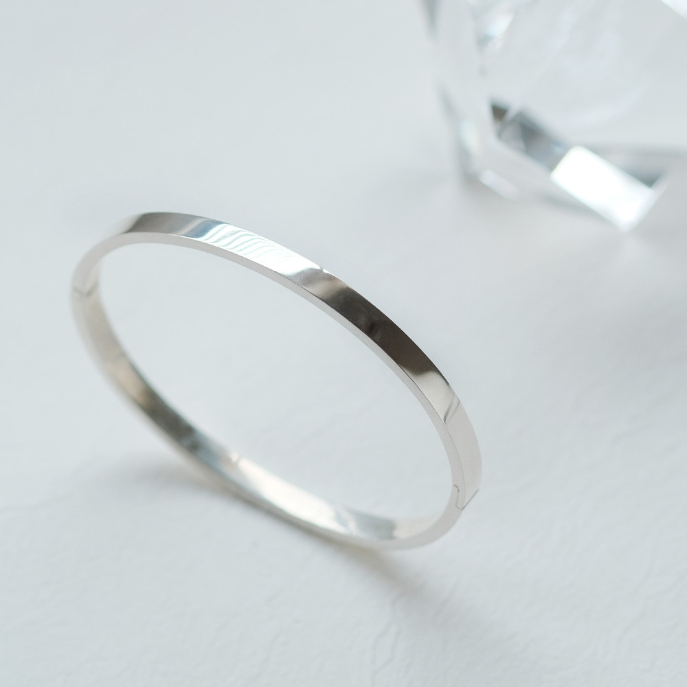 幅4mm バングル シルバー925