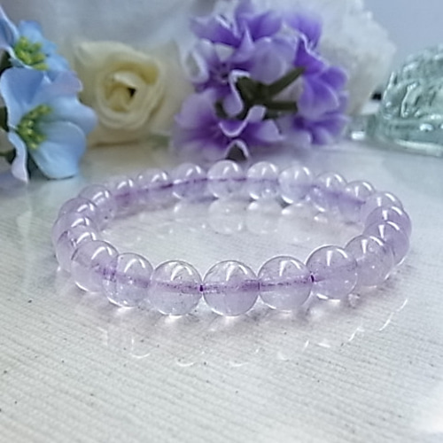 透明感が 美しい ラベンダーアメジスト 8㎜ 癒し 真実の愛 出会い