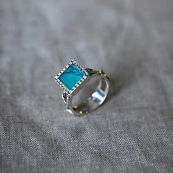 【再販】Turquoise ⭐︎ volumey ring 7枚目の画像