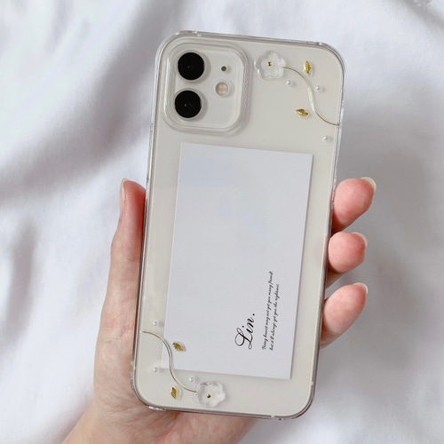 iPhoneケース [WigglyFlowers] スマホケース ハードケース