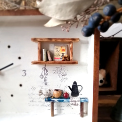 New✨心穏やかにさせてくれる☕置き時計️　インテリア雑貨・カフェ・スワッグ・母の日ギフト・木製・プレゼント・新築祝い 4枚目の画像