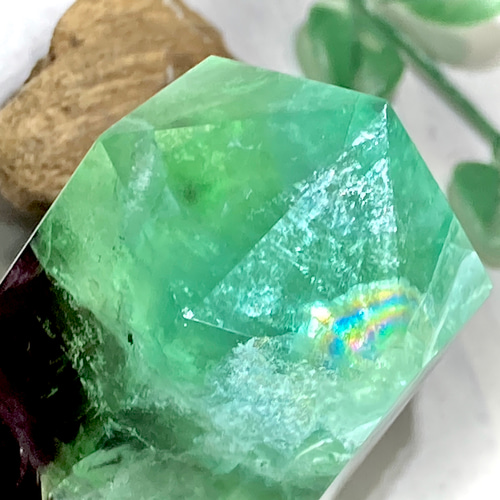 エンジェルフェザー✿*:・ フローライト マルチカラー 蛍石 ポイント