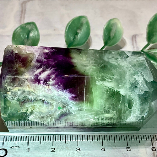 エンジェルフェザー✿*:・フローライトマルチカラー蛍石ポイント