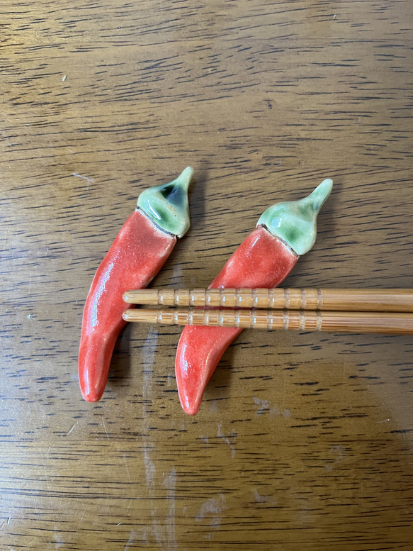 唐辛子箸置きペア その他キッチン小物 shizuko 通販 14135494｜Creema