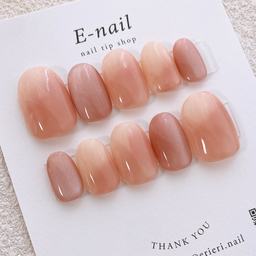 【メーカー直売】の商品をすべて 桃ネイル♡ シンプル ピンク 夏ネイル ニュアンス ネイルチップ ネイルチップ・付け爪