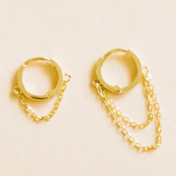 14K金 ゴールド 耳 鼻 軟骨 ニップル ヘリックス トラガス メンズ レディース フープ ピアス リング イヤリン 3枚目の画像