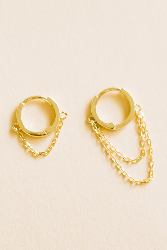 14K金 ゴールド 耳 鼻 軟骨 ニップル ヘリックス トラガス メンズ レディース フープ ピアス リング イヤリン 3枚目の画像