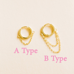 14K金 ゴールド 耳 鼻 軟骨 ニップル ヘリックス トラガス メンズ レディース フープ ピアス リング イヤリン 2枚目の画像