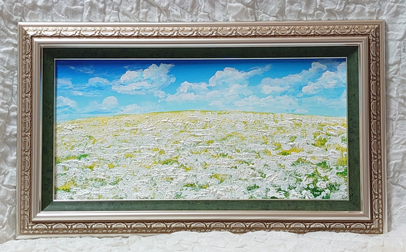 【売れ筋】 油絵 絵画 【白いお花畑】 絵画 HR 通販 14136898｜Creema 絵画
