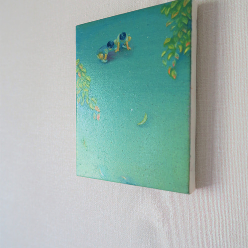 油彩　優しい海 油彩優しい海