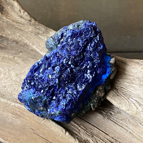 ✨グロッシーアズライト ＋マットカラー✨ アズライト 原石 06 天然石