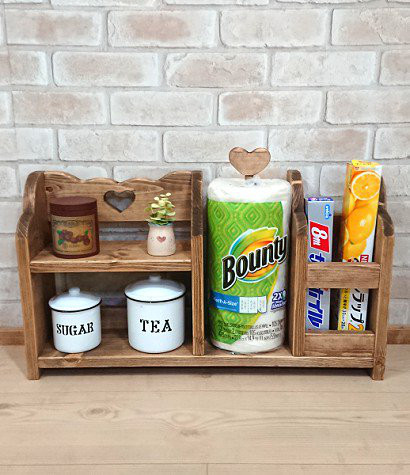 万能キッチンラック　ペーパーラック