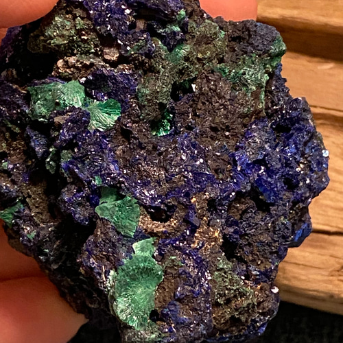 ✨キラキラ濃厚ブルーのアズライトと 艶ピカ シャトヤンシーマラカイト