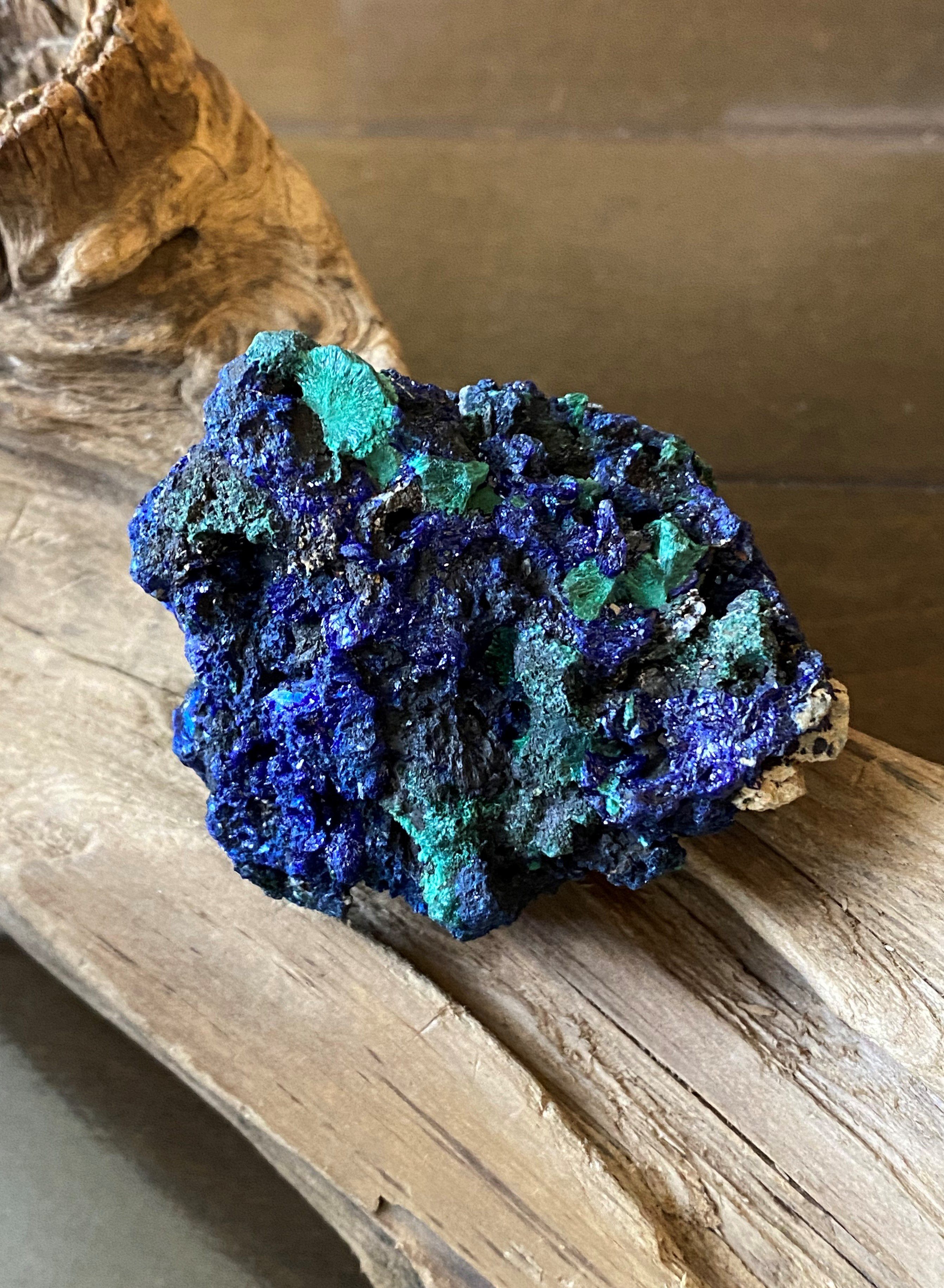 Kara’S✳️濃いブルーのキラキラと神秘的な色彩✨BIGサイズ‼️✨アズロマラカイト 原石