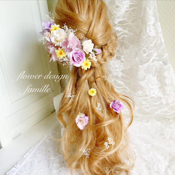 003.編みおろしヘア用ヘッドドレス♡ラプンツェルヘアスタイル