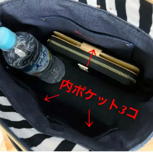 送料込みダメージデニムリメイクバッグNo.121☆トートバッグ