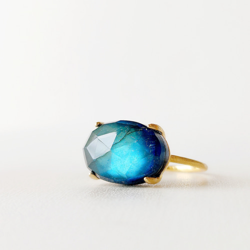 オニキス ラブラドライト クリスタル ラブラドライトリング 天然石