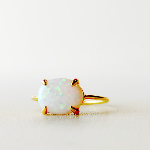 京都オパール オパール リング 天然石 リング 大粒 天然石リング